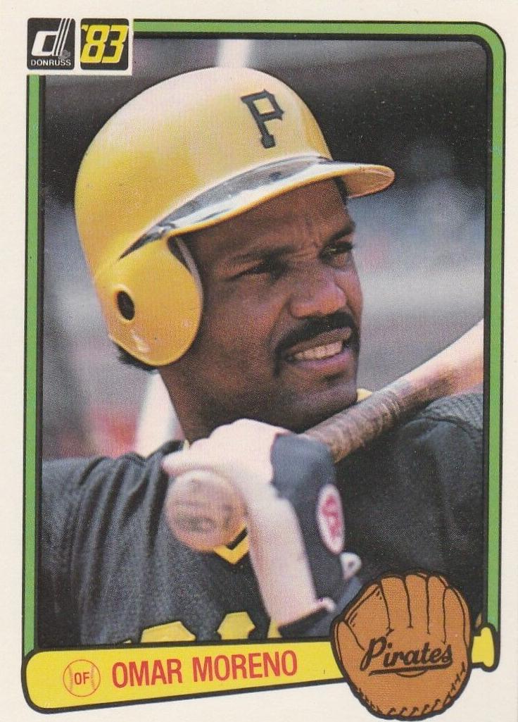1983 Donruss Baseball Omar Moreno #347