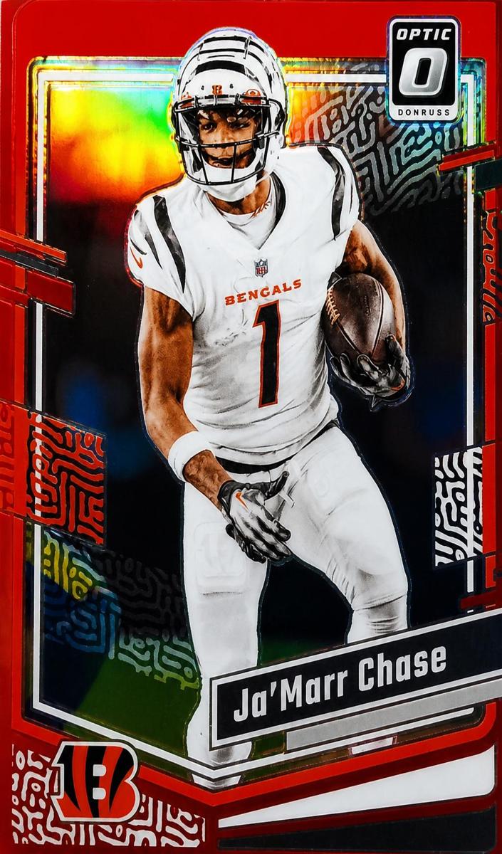 2023 Donruss Optic Football Red Ja'Marr Chase #41 PSA 9