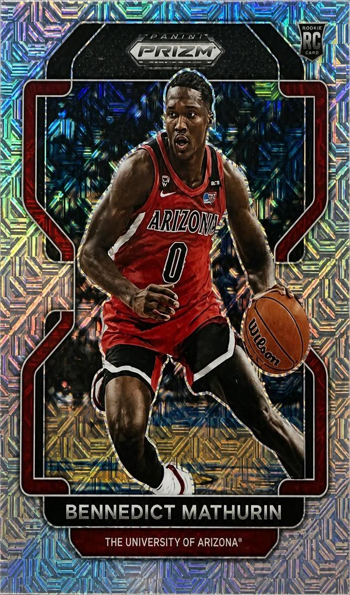 2022 Panini Prizm Draft Picks Basketball Mojo Bennedict Mathurin #57 PSA 9