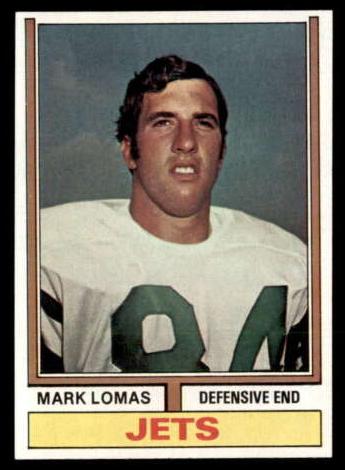 1974 Topps Football Mark Lomas #455 PSA 9