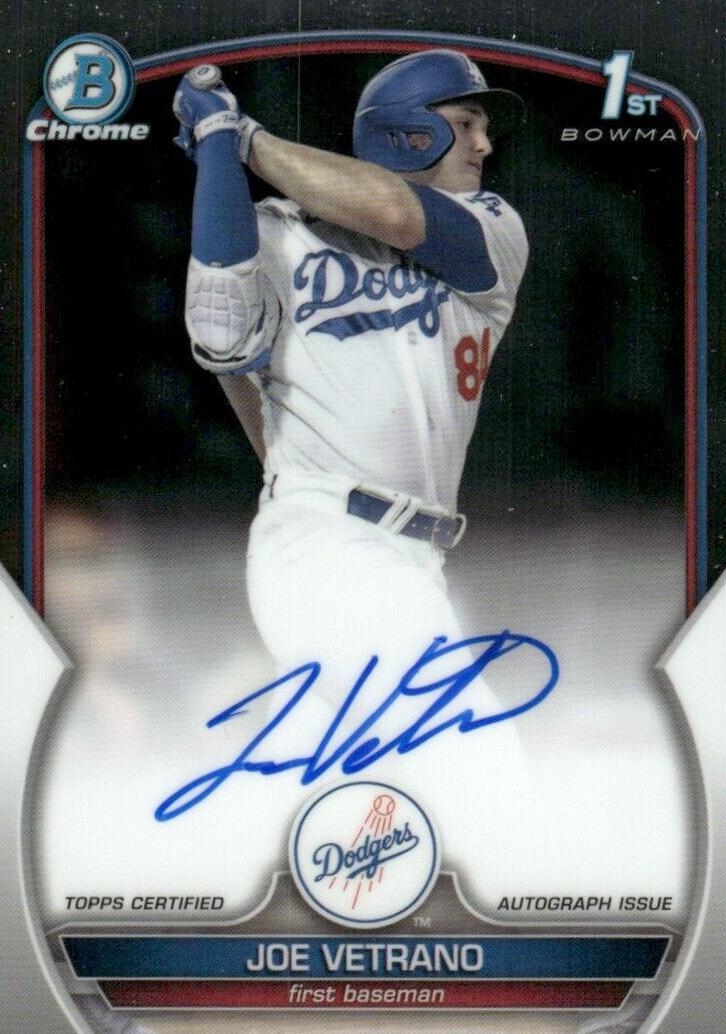 2023 Bowman Draft Chrome Baseball Joe Vetrano #CDA-JV