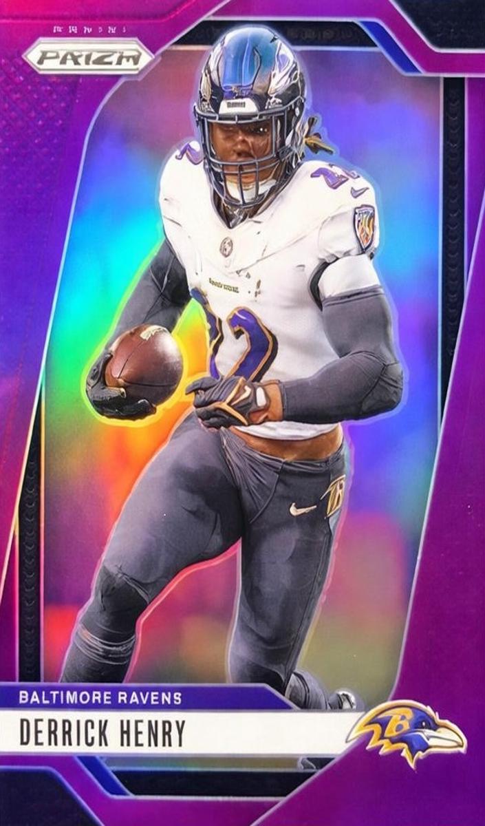 2024 Panini Prizm Football Purple Derrick Henry #20 PSA 10