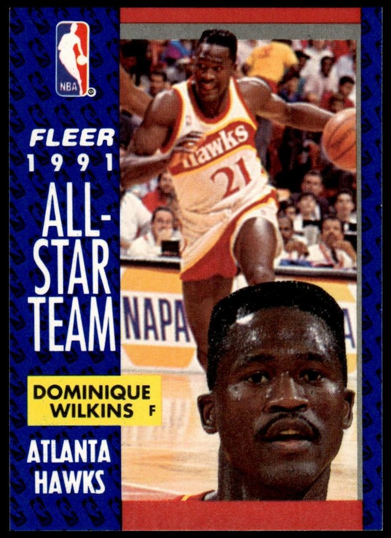 1991 Fleer Basketball Dominique Wilkins #212