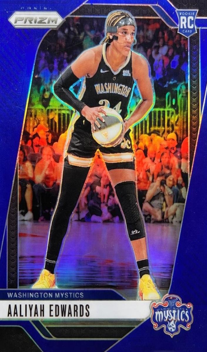2024 Panini Prizm WNBA Basketball Blue Aaliyah Edwards #70 PSA 9
