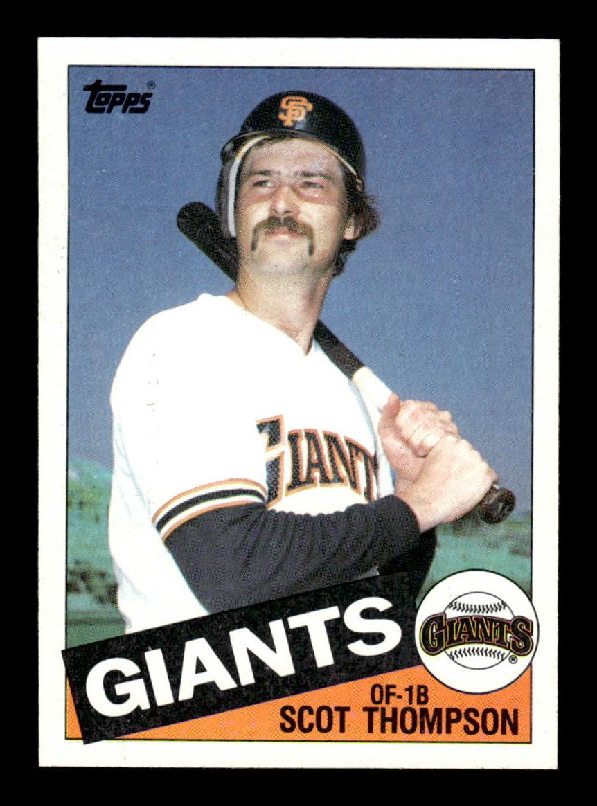 1985 Topps Baseball Scot Thompson #646 PSA 8