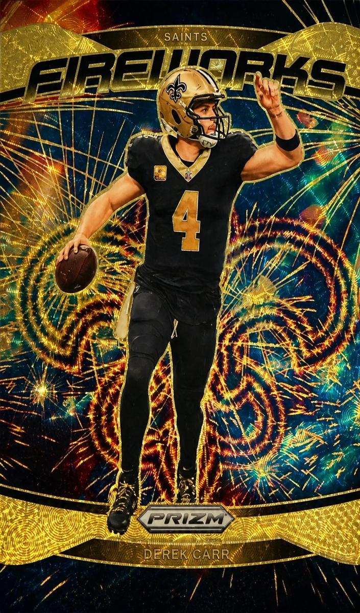 2024 Panini Prizm Football Gold Vinyl Derek Carr #11 PSA 9