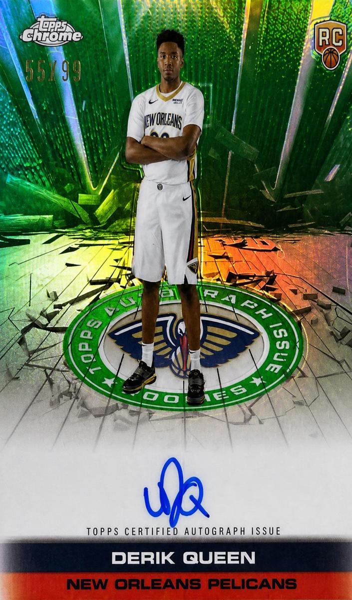 2025 Topps Chrome Basketball Green Refractor Derik Queen #TAIR-DQ