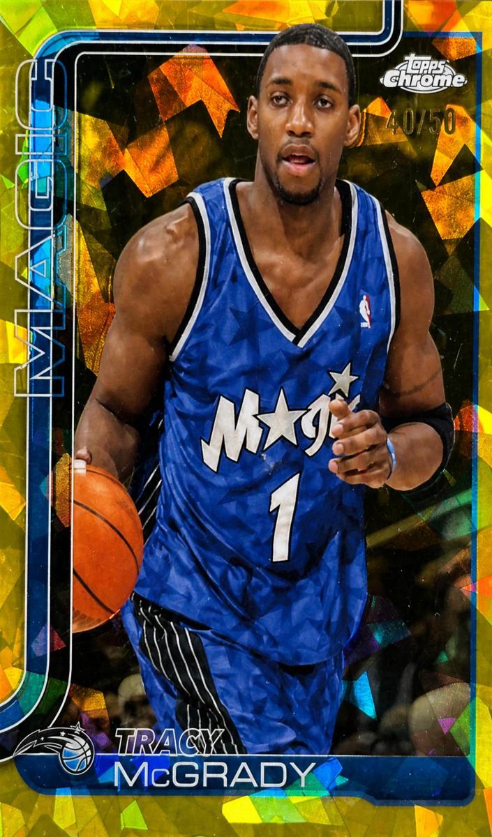 2025 Topps Chrome Sapphire Basketball Gold Tracy McGrady #245