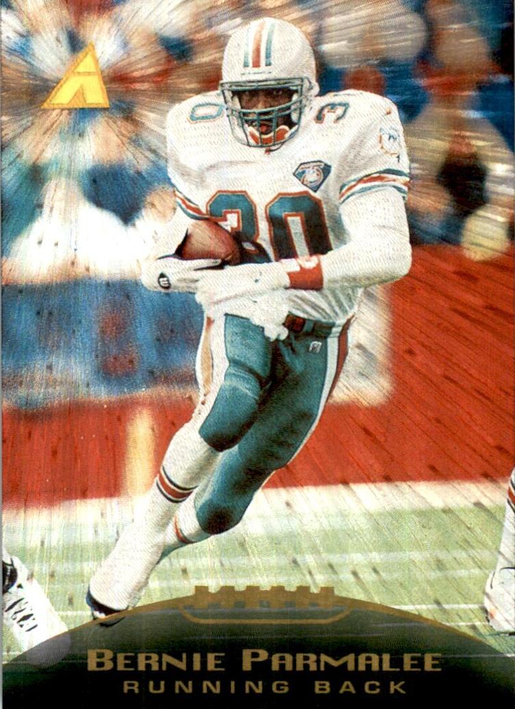1995 Pinnacle Football Trophy Collection Bernie Parmalee #181