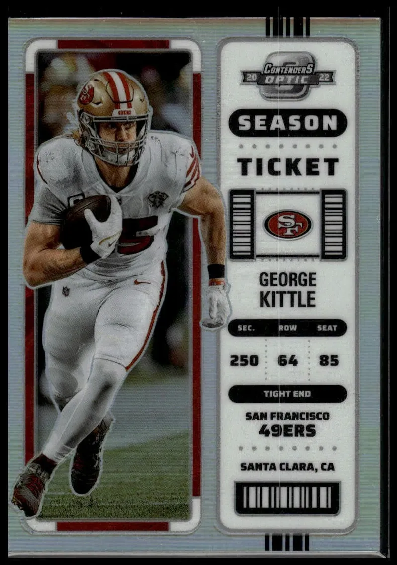2022 Panini Contenders Optic Football Silver George Kittle #49
