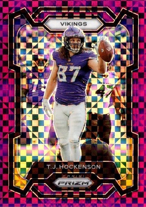 2023 Panini Prizm Football Purple Power T.J. Hockenson #198