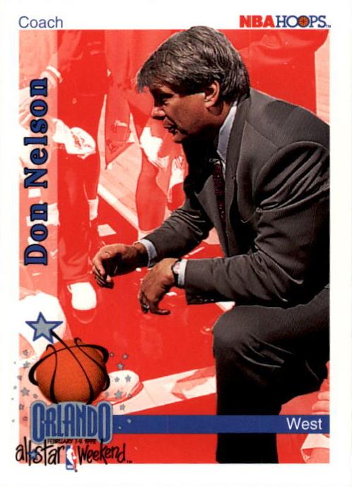 1992 Hoops Basketball All-Star Don Nelson CO #319 PSA 9