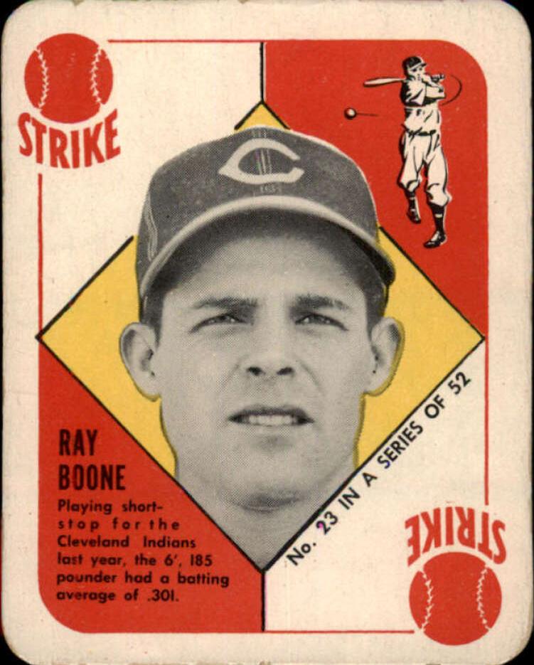 1951 Topps Red Backs Baseball Ray Boone #23