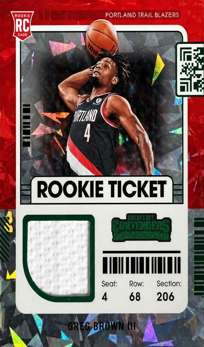 2021 Panini Contenders Basketball Greg Brown III #RTS-GBR