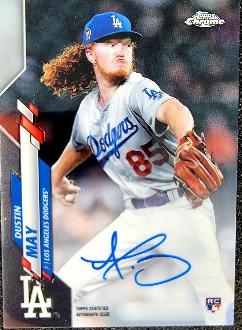 2020 Topps Chrome Baseball Dustin May #RA-DM