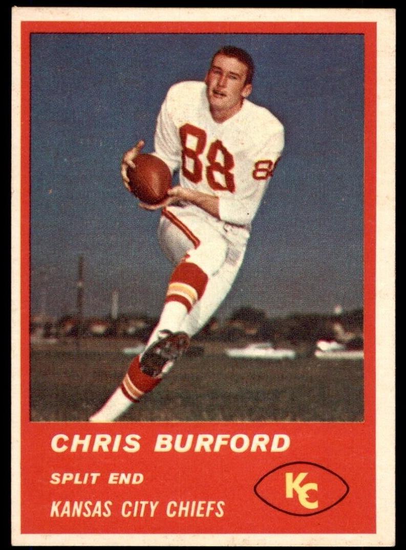 1963 Fleer Football Chris Burford #49 PSA 8.5