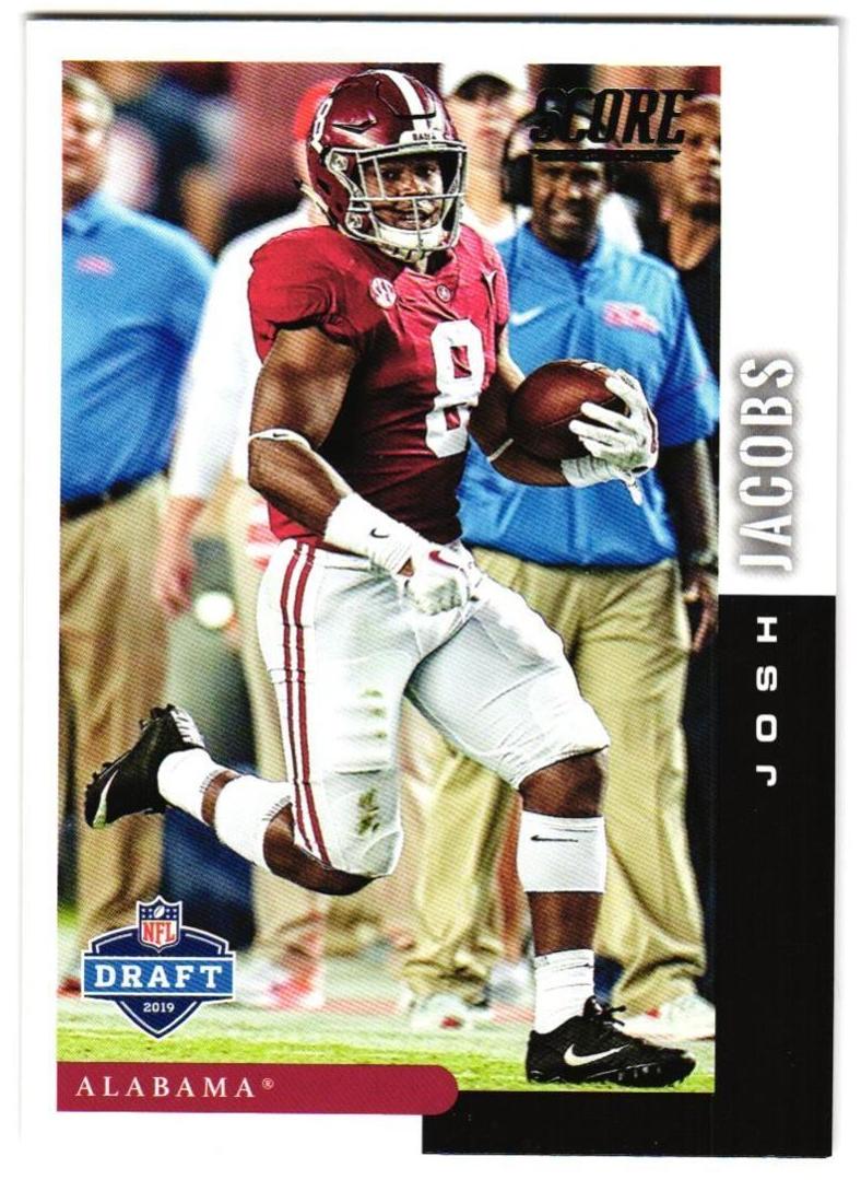 2019 Panini Score Football Josh Jacobs #DFT-7 BGS 9.5