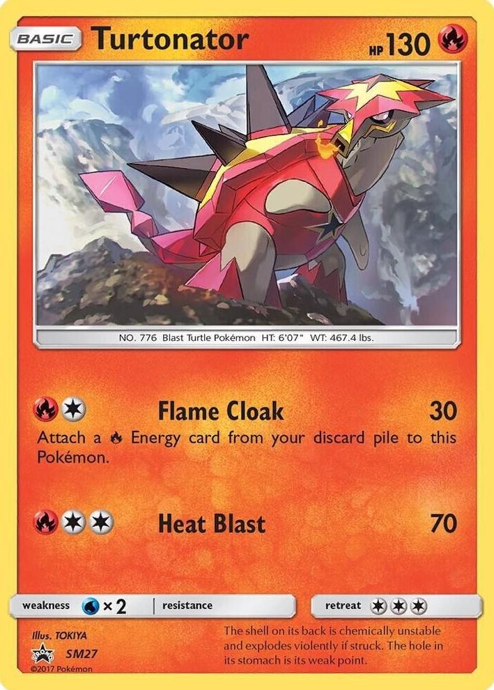 2017 Pokemon SM Black Star Promos Turtonator #SM27