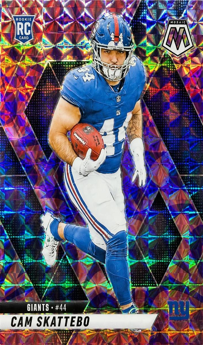 2025 Panini Mosaic Football Purple Cam Skattebo #305