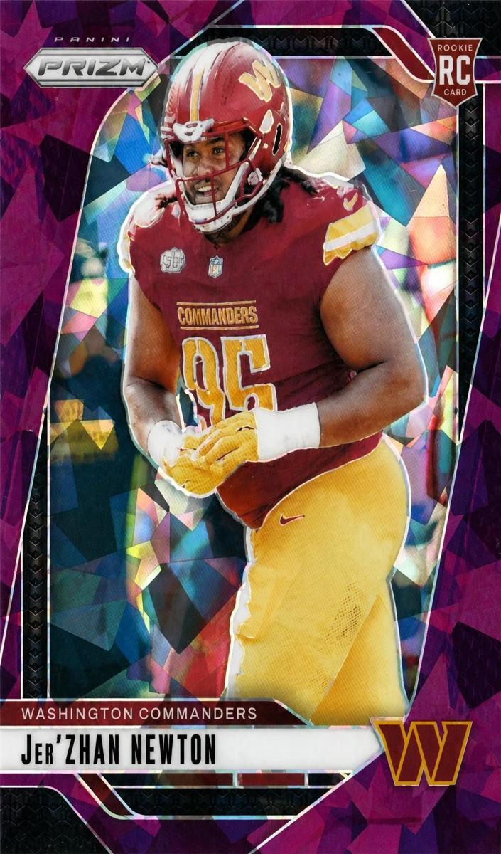 2024 Panini Prizm Football Purple Ice Jer'Zhan Newton #351