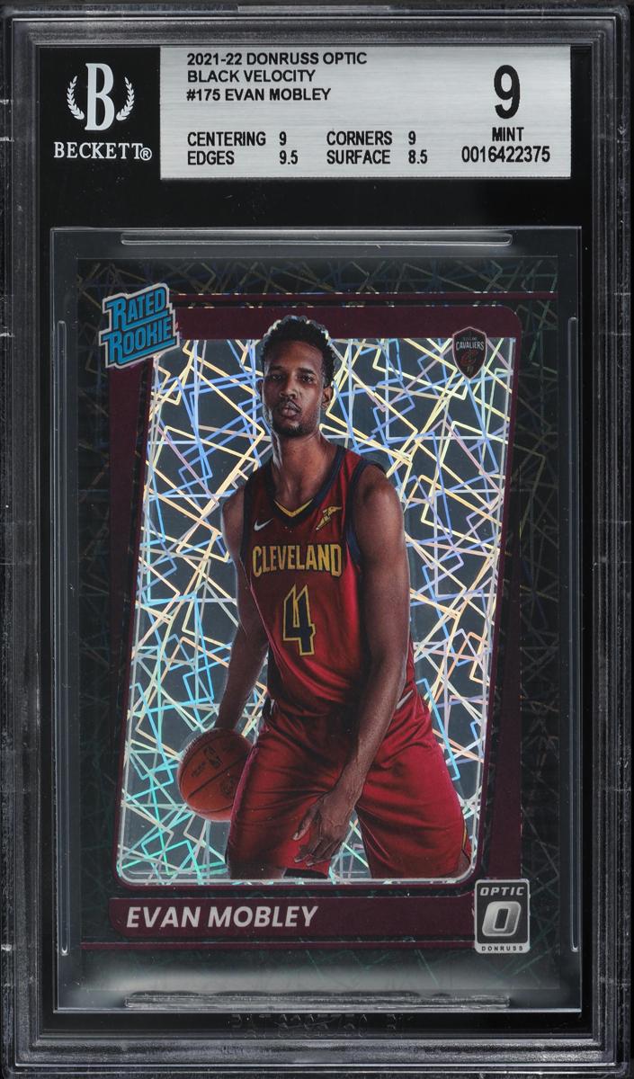 2021 Donruss Optic Basketball Black Velocity Evan Mobley #175 PSA 8.5
