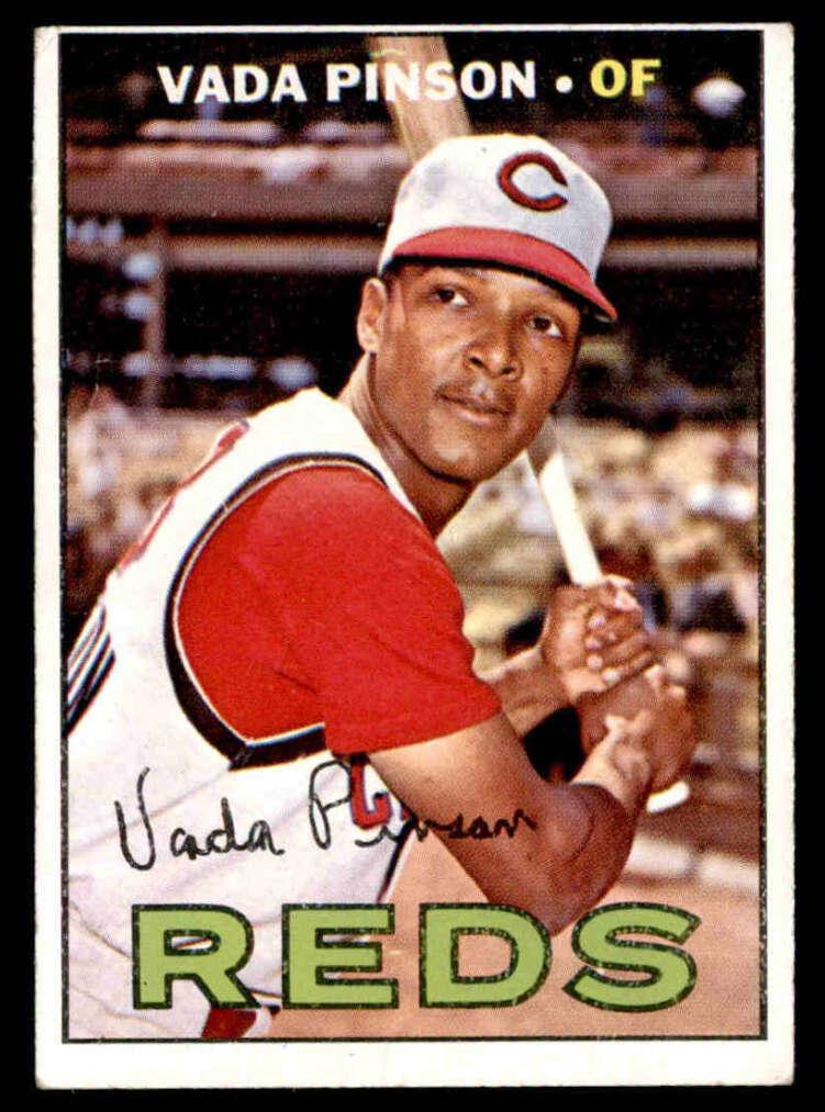 1967 Topps Baseball Vada Pinson #550