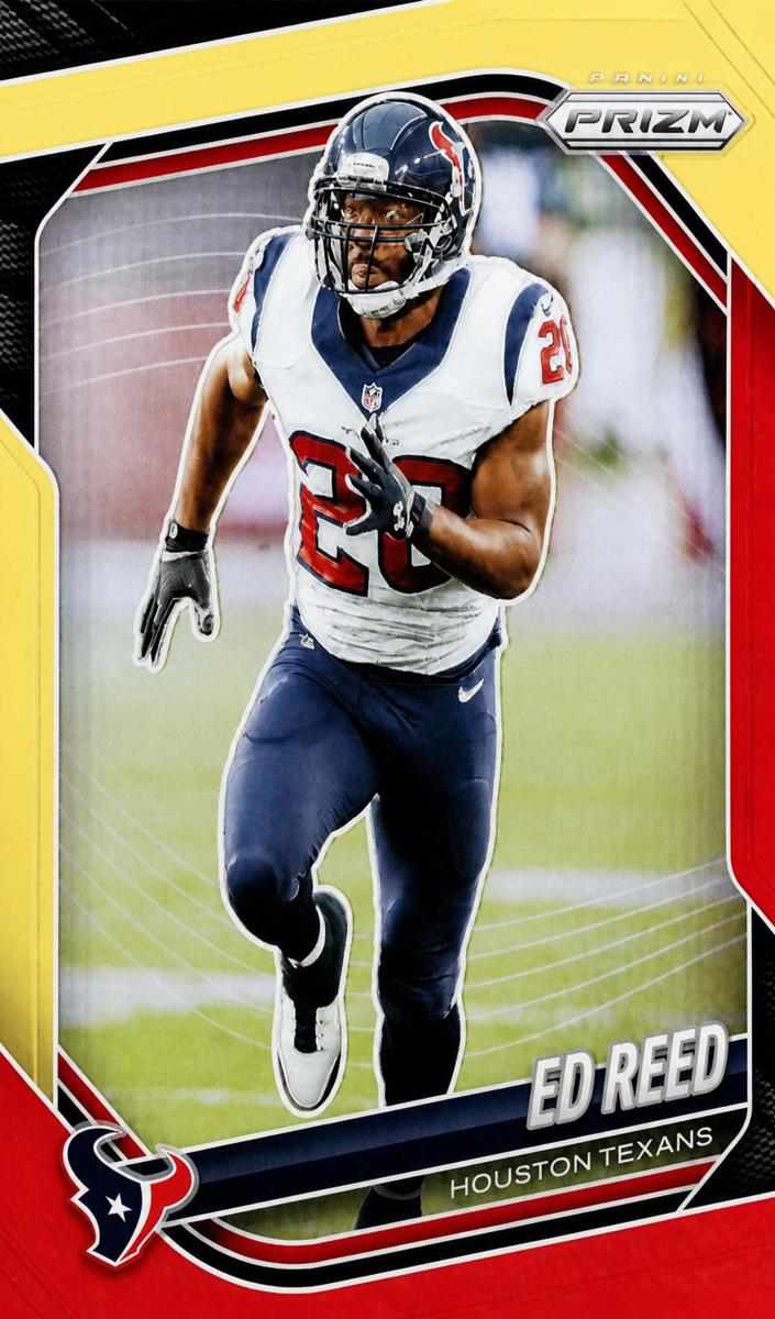 2025 Panini Prizm Football Red and Yellow Ed Reed #216