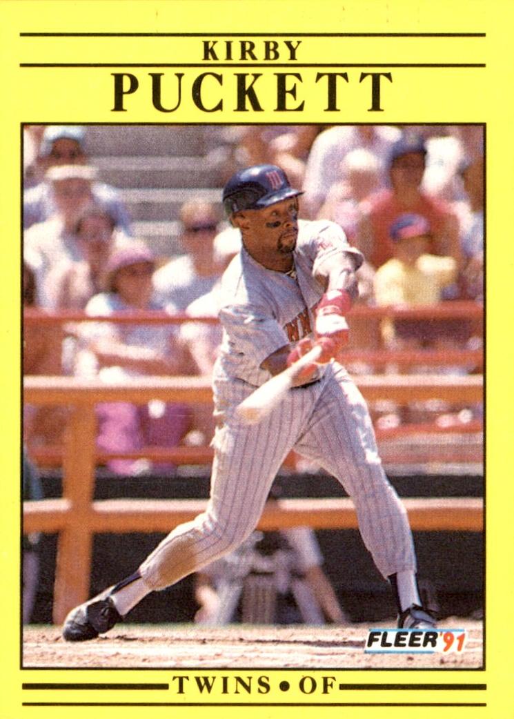 1991 Fleer Baseball Base Kirby Puckett #623 PSA 9