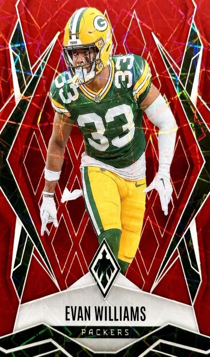 2025 Panini Phoenix Football Red Lazer Evan Williams #133
