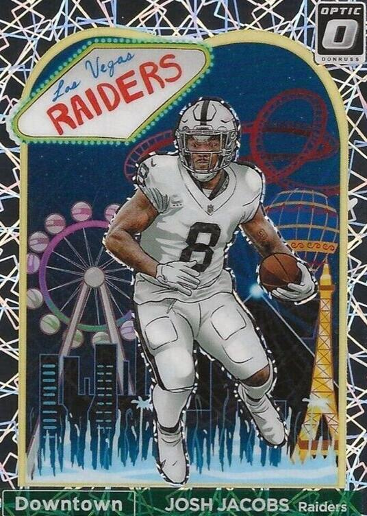 2023 Donruss Optic Football Josh Jacobs #D-12 PSA 9