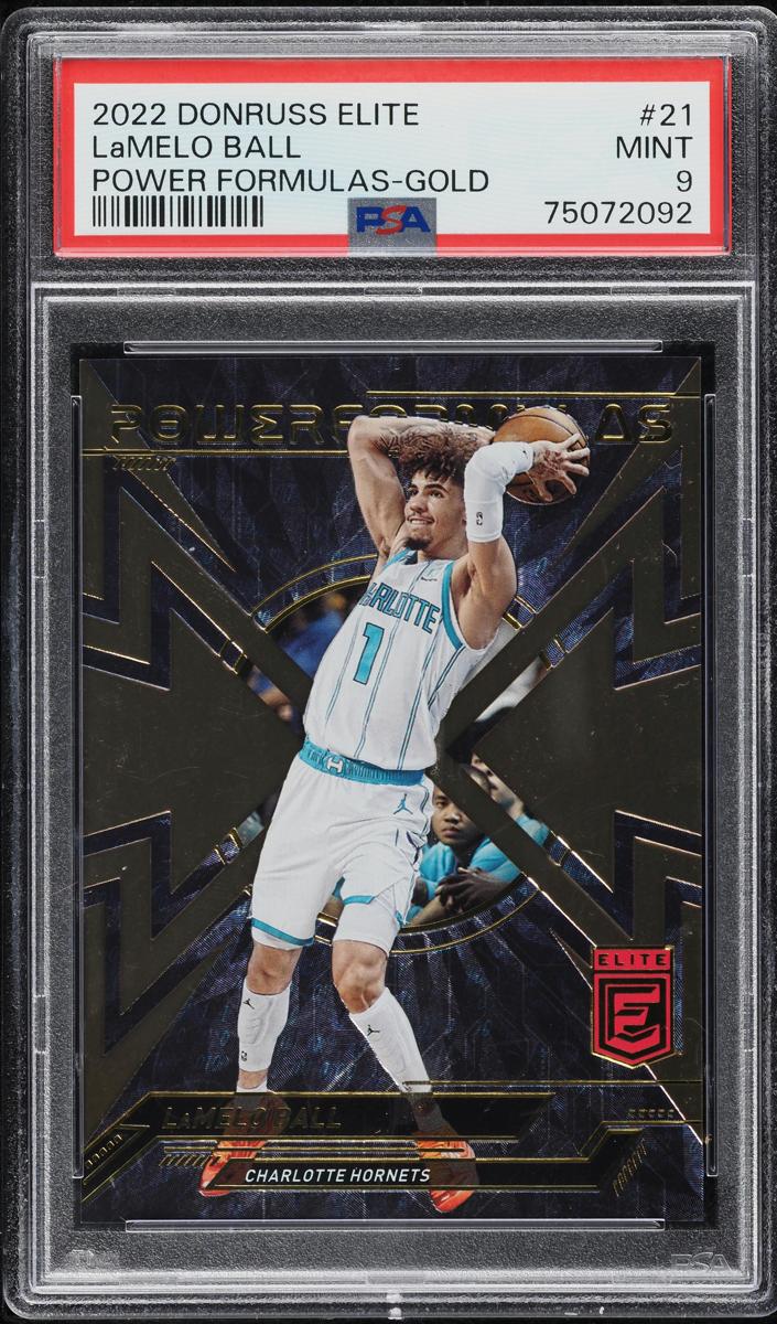 2022 Donruss Elite Basketball Gold LaMelo Ball #21 PSA 9