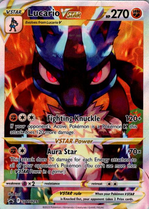 2023 Pokemon SWSH Black Star Promos Lucario Vstar #SWSH291 RAW Ungraded