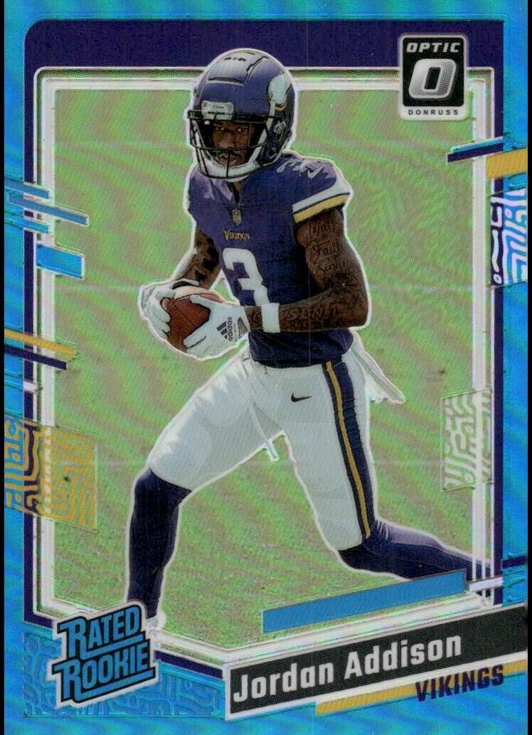 2023 Donruss Optic Football Aqua Jordan Addison #271