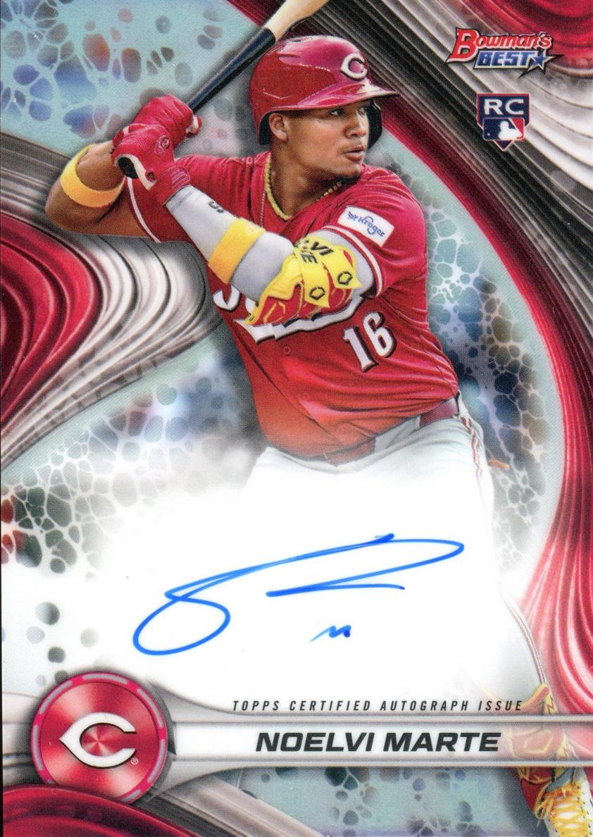2024 Bowman's Best Baseball Refractor Noelvi Marte #B24-NM PSA 9