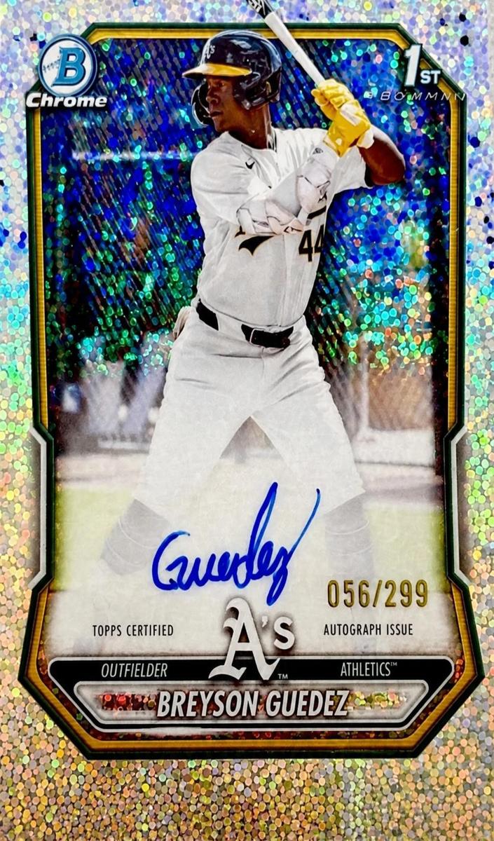 2026 Bowman Baseball Speckle Refractor Breyson Guedez #CPA-BG