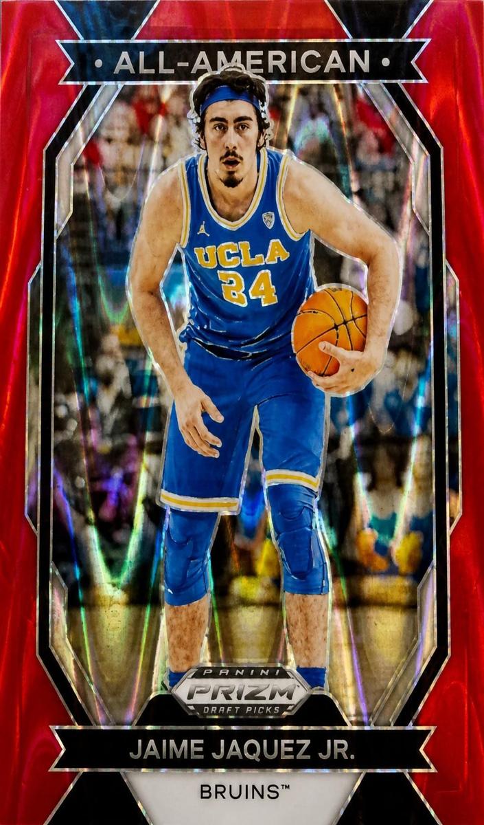 2024 Panini Prizm Draft Picks Basketball Red Wave Jaime Jaquez Jr. #8