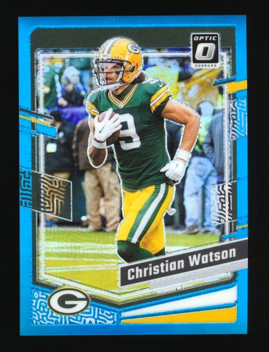 2023 Donruss Optic Football Green Christian Watson #65