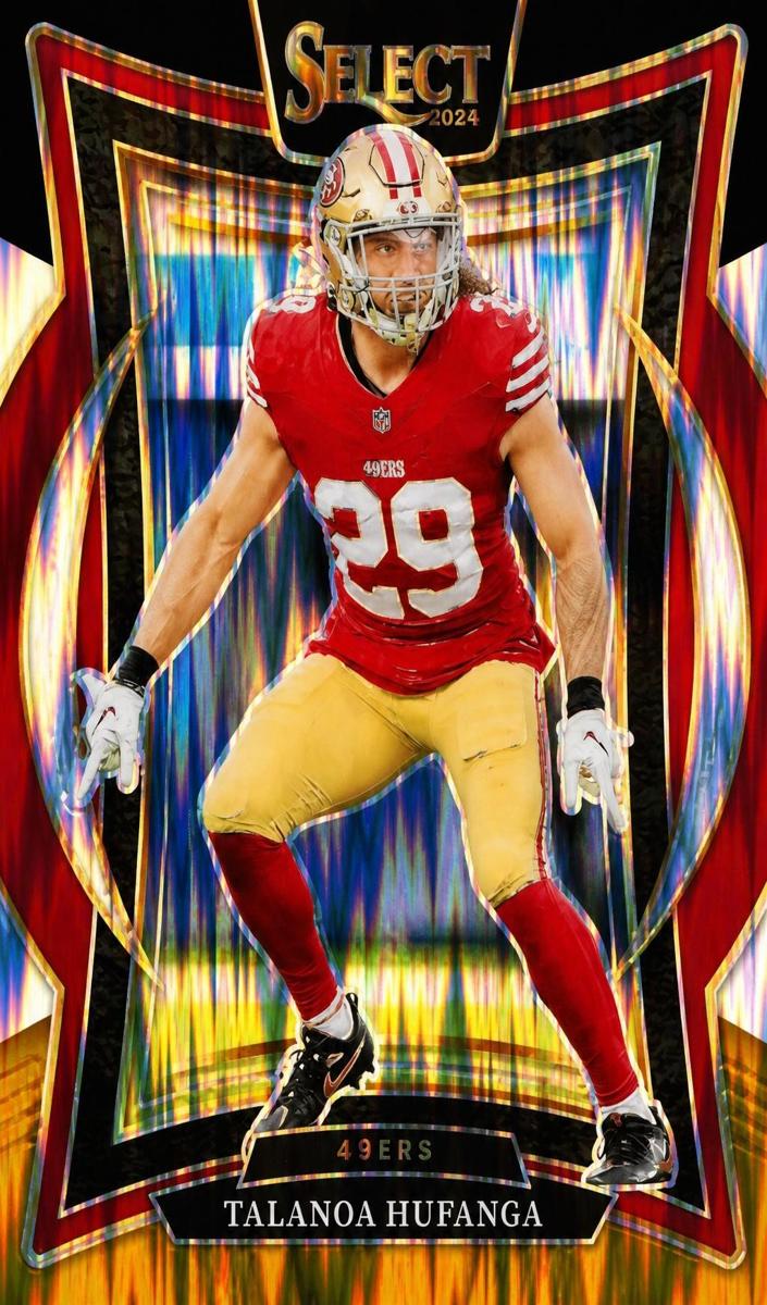 2024 Panini Select Football Black and Gold Shock Talanoa Hufanga #46