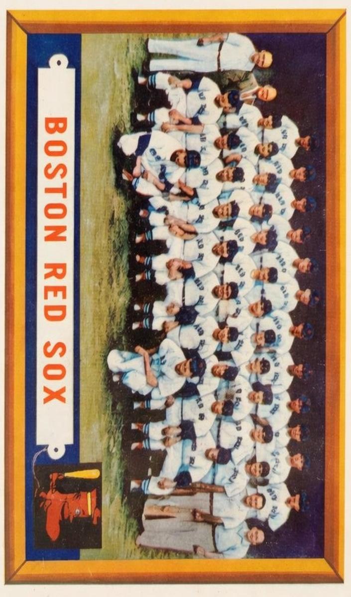 1957 Topps Baseball Boston Red Sox Team Card #171 PSA 7