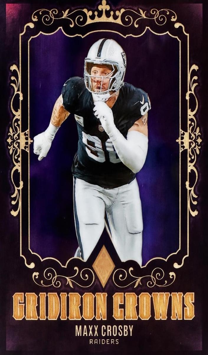 2024 Panini Phoenix Football Maxx Crosby #GC-MCY PSA 8