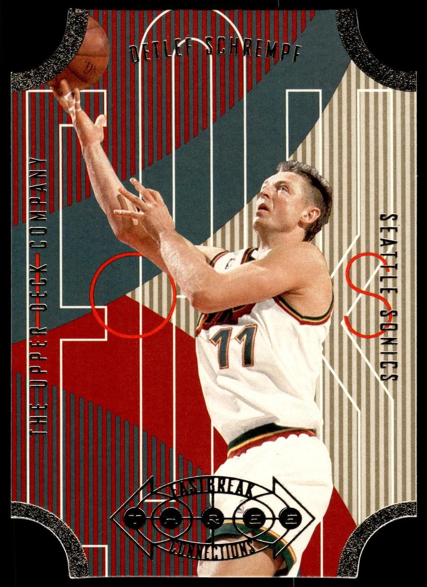 1996 Upper Deck Basketball Detlef Schrempf #FB21 PSA 9