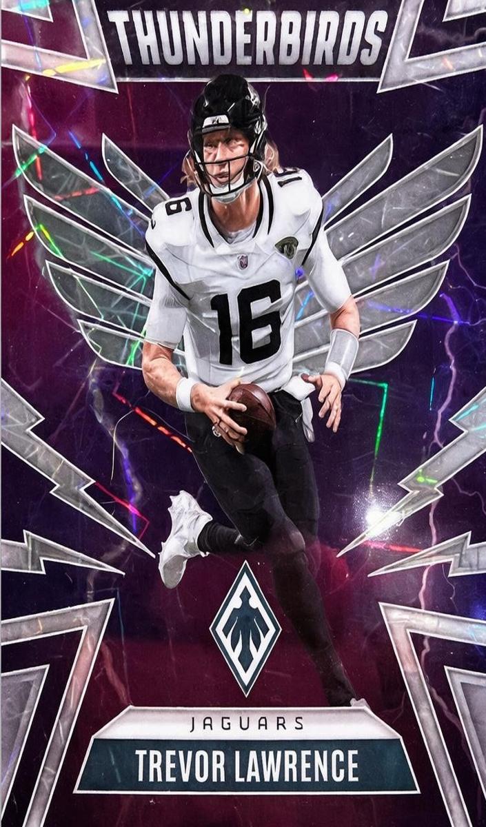 2025 Panini Phoenix Football Silver Lazer Trevor Lawrence #23