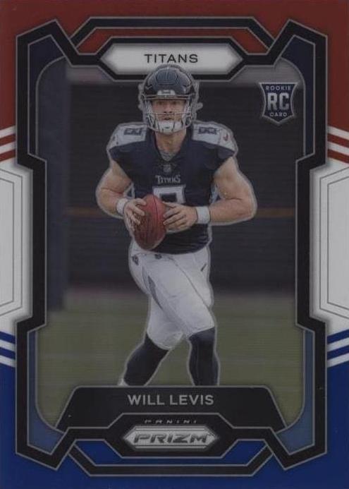 2023 Panini Prizm Football Red White Blue Will Levis #397
