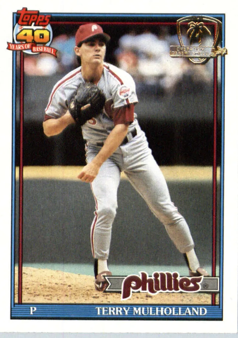 1991 Topps Baseball Terry Mulholland #413
