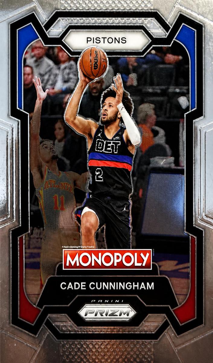 2023 Panini Prizm Monopoly Basketball Silver Cade Cunningham #25 PSA 9