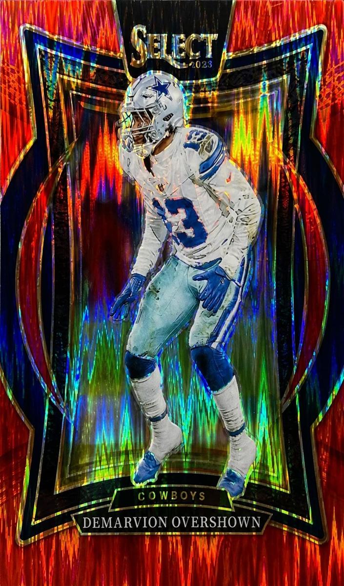 2024 Panini Select Football Red Shock Demarvion Overshown #48