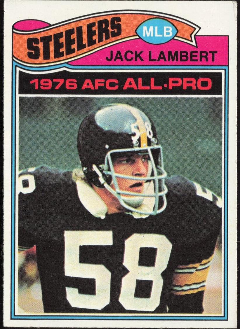 1977 Topps Football Jack Lambert #480 PSA 8