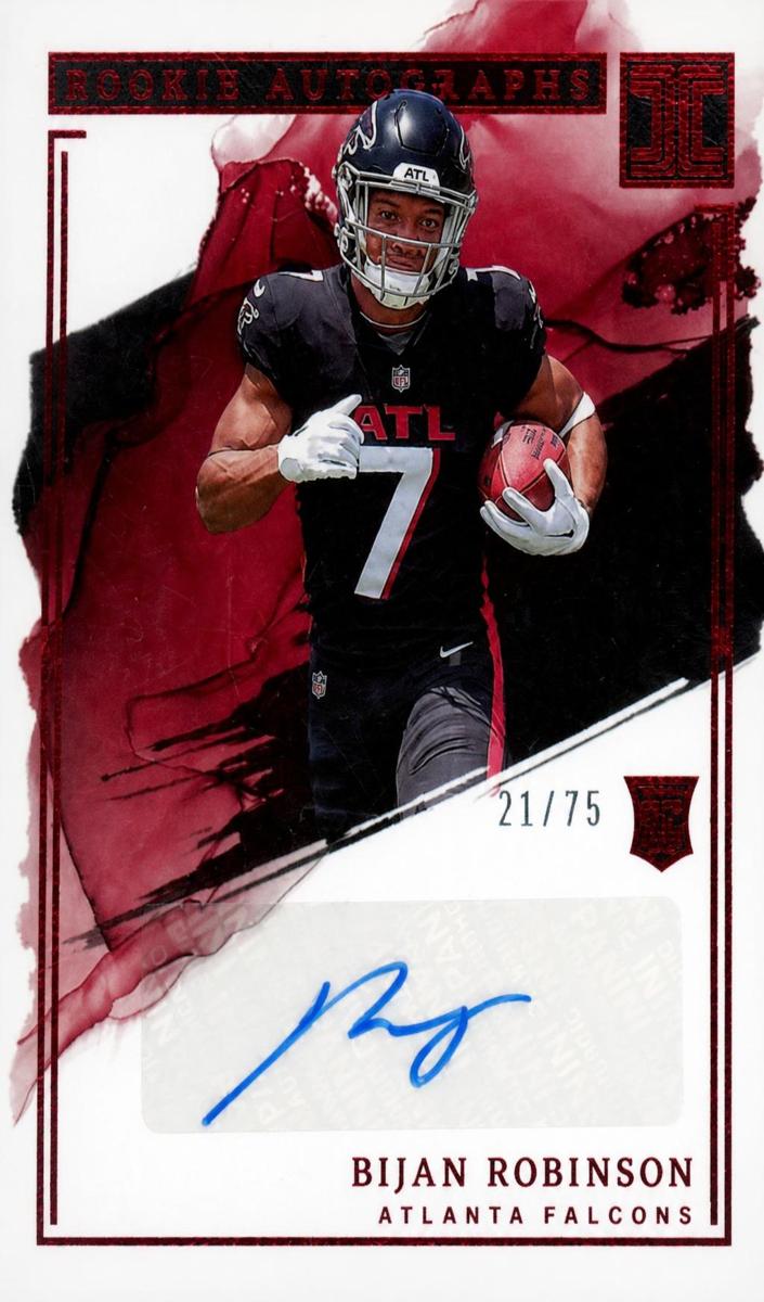 2023 Panini Impeccable Football Red Bijan Robinson #RA-BR