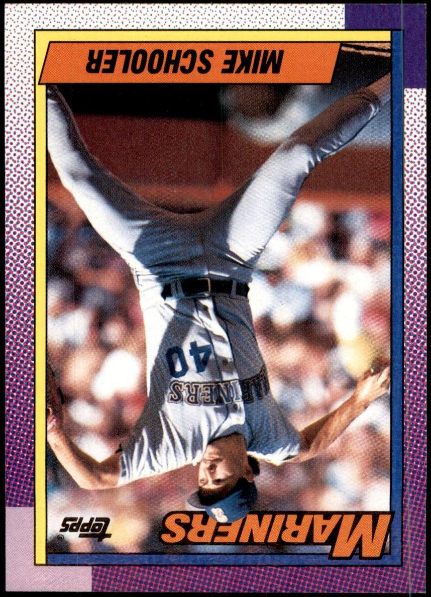 1990 Topps Baseball Mike Schooler #681