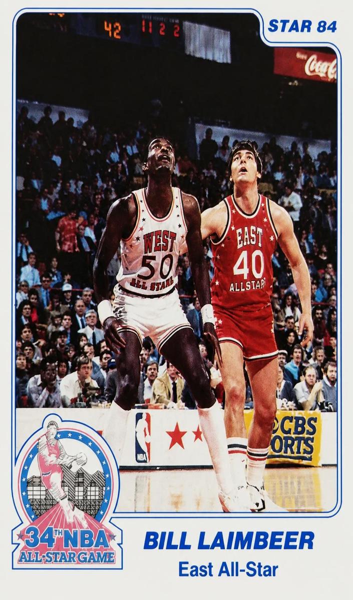 1984 Star Basketball Denver Police Bill Laimbeer #6
